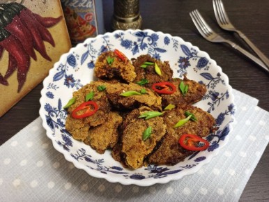 Идеальная закуска: куриная печень в хрустящей панировке