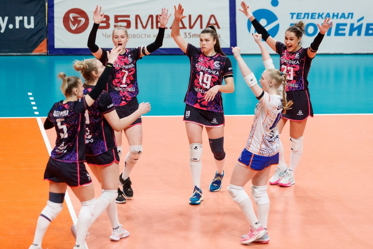 Волейболистки череповецкой «Северянки» радуют результатами в чемпионате женской Высшей лиги А России