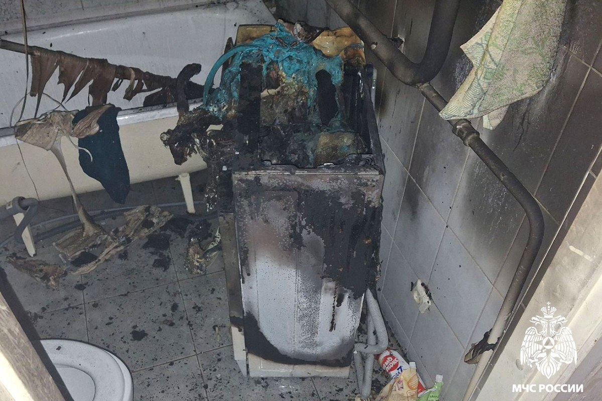 Вологжанка спасла внучку из квартиры, где загорелась стиральная машина