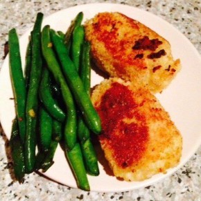 Вкусные картофельные оладьи с фасолью