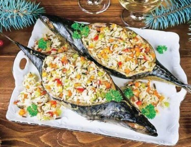 Лодочки из скумбрии: простое и изысканное блюдо с рисом и овощами