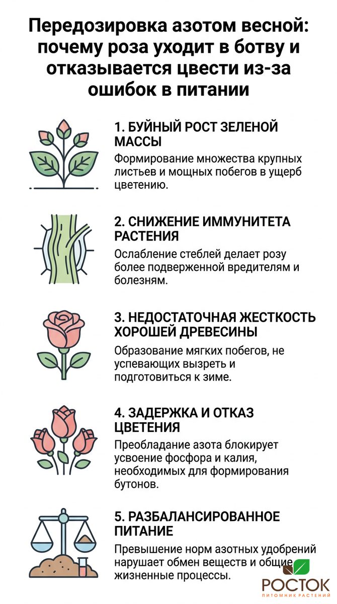 Почему азот мешает вашим розам свести: избегаем распространенные ошибки в уходе