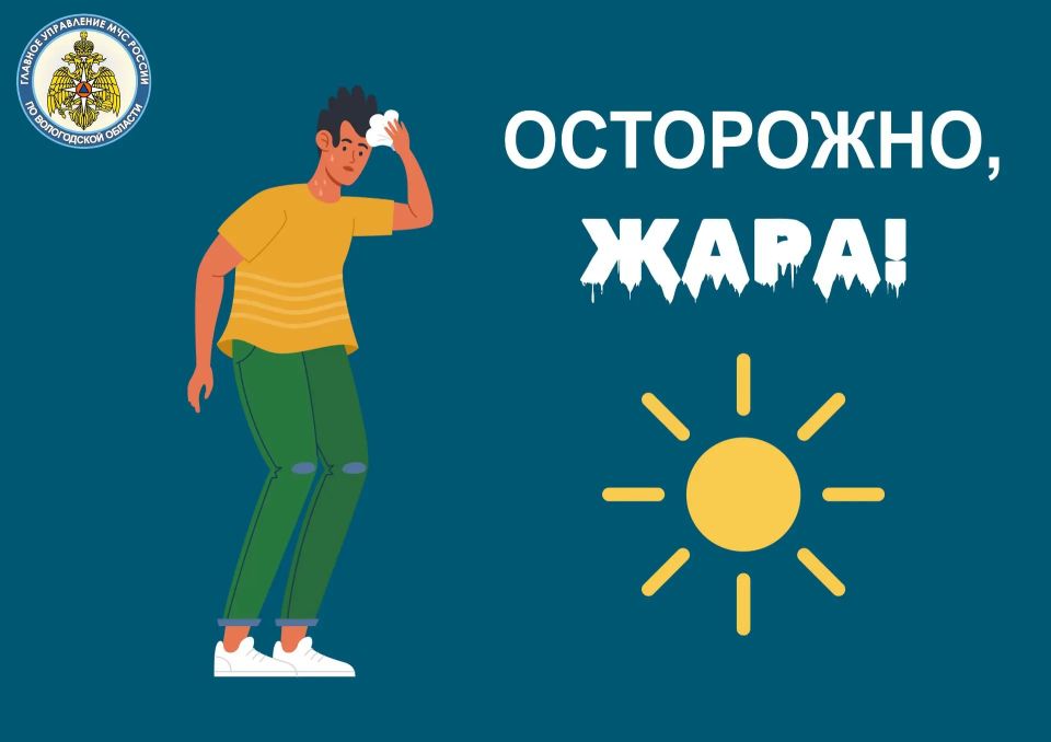 ВНИМАНИЕ: на территории Вологодской области сохраняется жаркая погода