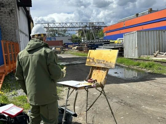 В Череповце прошёл пленэр VIII всероссийского арт-фестиваля "Время вперёд", прославляющего людей труда, рабочие профессии и эстетику трудовых будней В Череповце прошёл пленэр VIII всероссийского арт-фестиваля "Время вперёд", прославляющего людей труда, рабочие профессии и эстетику трудовых будней