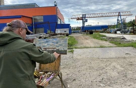 В Череповце прошёл пленэр VIII всероссийского арт-фестиваля "Время вперёд", прославляющего людей труда, рабочие профессии и эстетику трудовых будней В Череповце прошёл пленэр VIII всероссийского арт-фестиваля "Время вперёд", прославляющего людей труда, рабочие профессии и эстетику трудовых будней