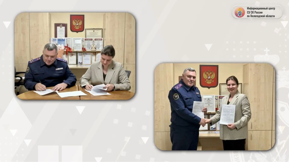 Руководитель СУ СК России по Вологодской области подписал соглашение об открытии кадетских классов в одной из школ города Череповца