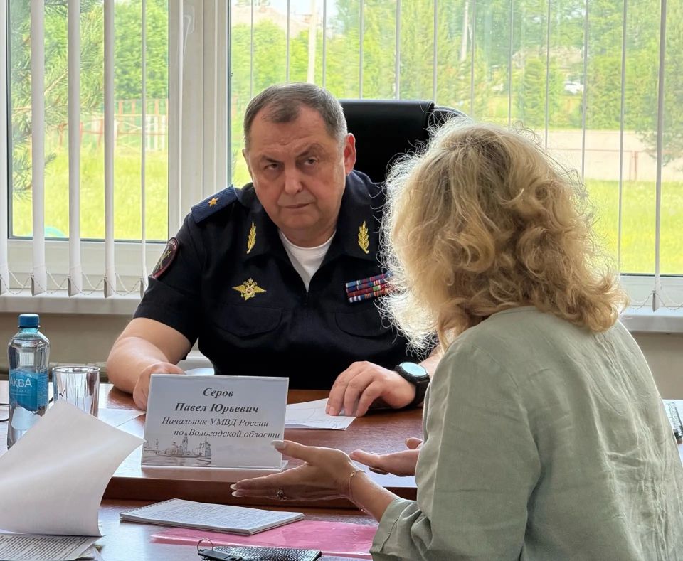 Начальник УМВД России по Вологодской области посетил Шекснинский округ Начальник УМВД России по Вологодской области посетил Шекснинский округ