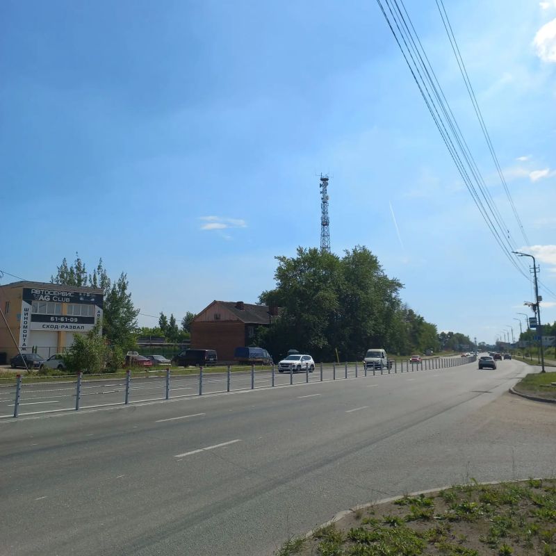 Тросовое ограждение на Кирилловском шоссе Тросовое ограждение на Кирилловском шоссе
