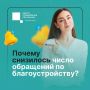 Число обращений вологжан по благоустройству общественных пространств заметно снизилось