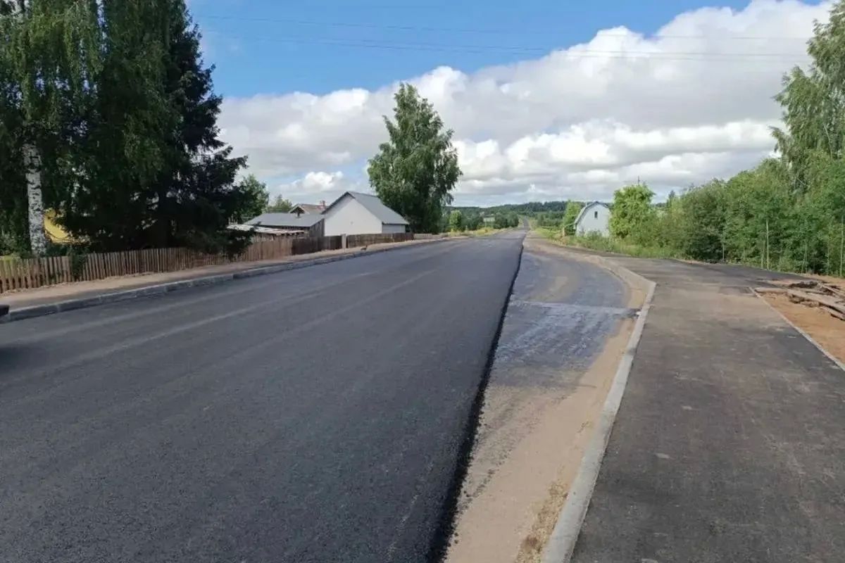 Завершено обустройство тротуаров на подъезде к Великому Устюгу