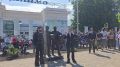 Георгий Филимонов и Александр Залдастанов (Хирург) открыли памятник Гагарину и Беляеву у стадиона «Динамо» в Вологде