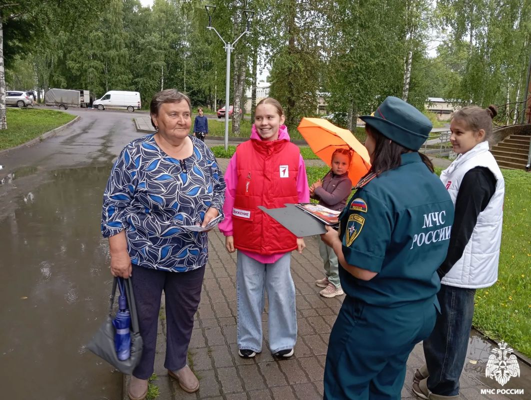 Уроки безопасности. В Вожеге спасатели объединились с активистами «Движения Первых», чтобы ещё раз напомнить местным жителям о простых, но жизненно важных правилах Уроки безопасности. В Вожеге спасатели объединились с активистами «Движения Первых», чтобы ещё раз напомнить местным жителям о простых, но жизненно важных правилах