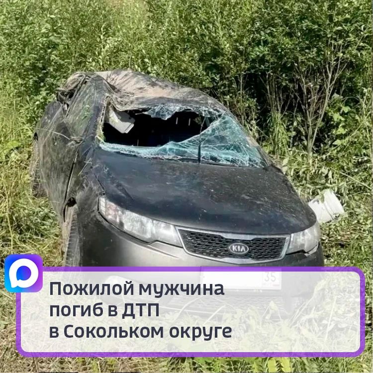 Пожилой мужчина погиб в ДТП в Сокольском округе