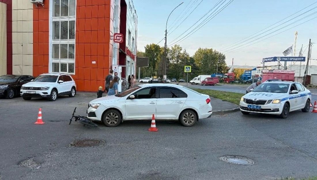 12-летний велосипедист попал под колёса иномарки в Вологде