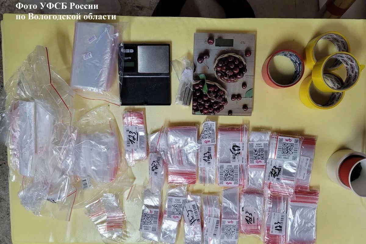 На Вологодчине ликвидирована крупная нарколаборатория, изъято 2,5 кг синтетики