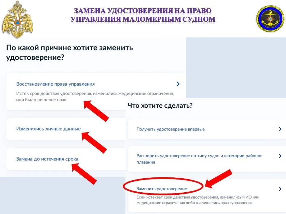 Замена прав на управление маломерным судном Замена прав на управление маломерным судном