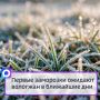Первые заморозки ожидают вологжан в ближайшие дни