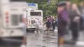 В Череповце прохожим пришлось силой сгонять зацепера с автобуса…