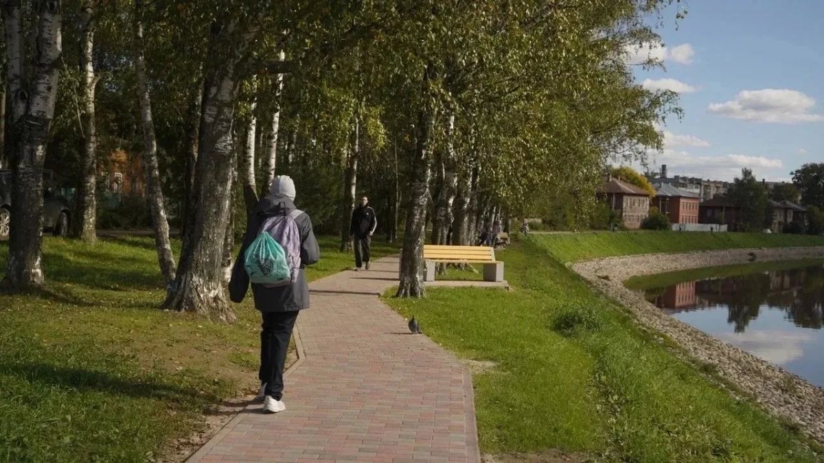 Набережная реки Вологды преображается Набережная реки Вологды преображается