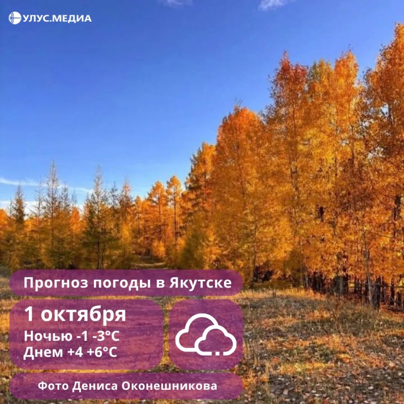 В Усть-Янском районе 1 октября порывы ветра усилятся до 18 м/с
