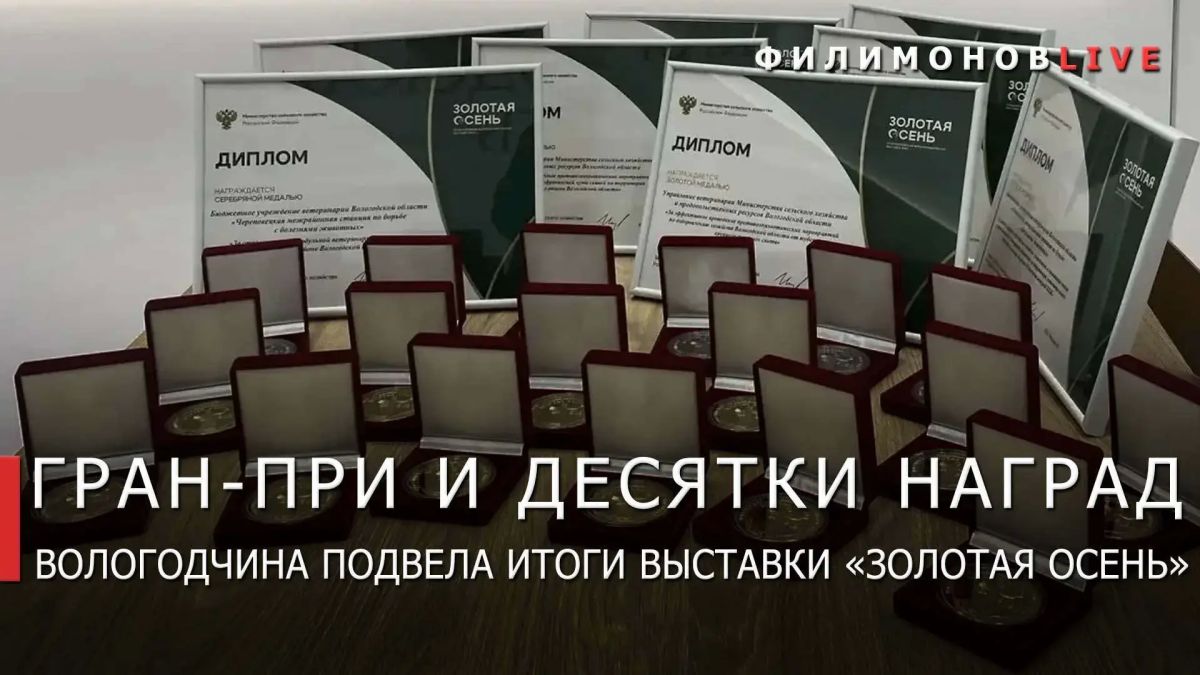 Георгий Филимонов: 31 награду завоевала Вологодская область на Российской агропромышленной выставке «Золотая осень — 2026»