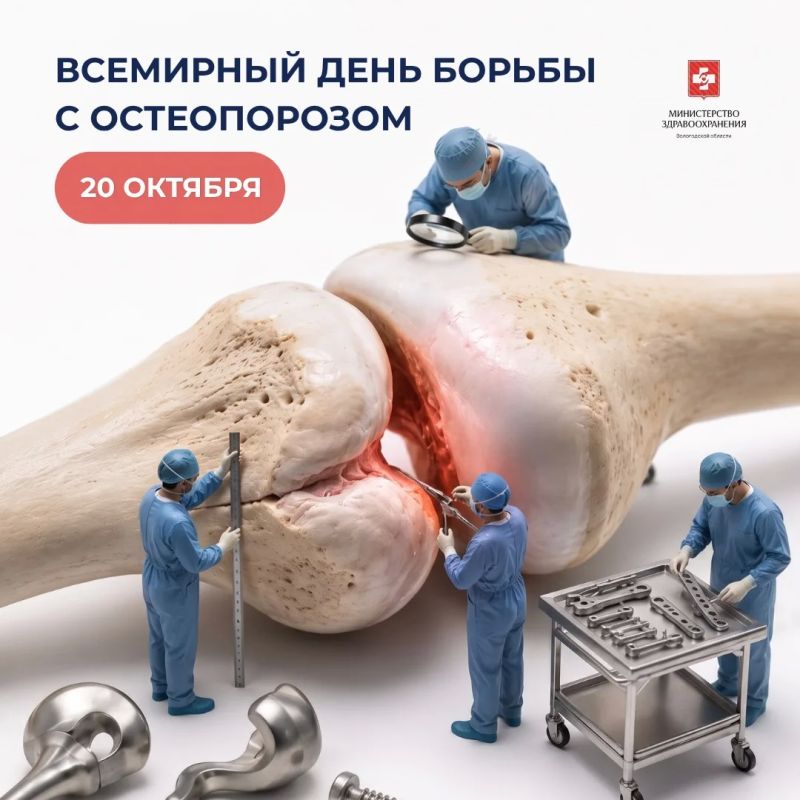 20 октября — Всемирный день борьбы с остеопорозом