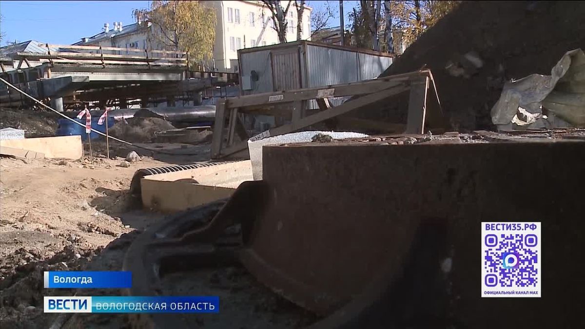 Строительство нового канализационного коллектора закончилось на улице Мира в Вологде
