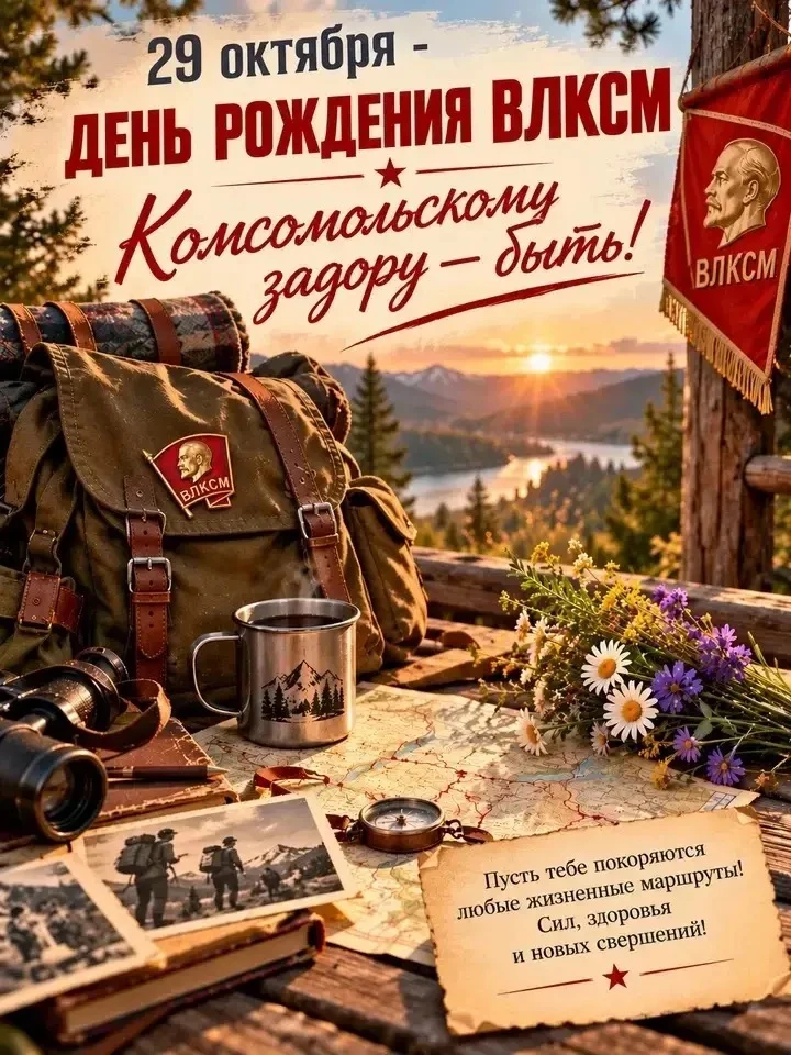 Георгий Филимонов: Сегодня отмечаем 108-ю годовщину со дня образования Всесоюзного Ленинского коммунистического союза молодёжи — ВЛКСМ