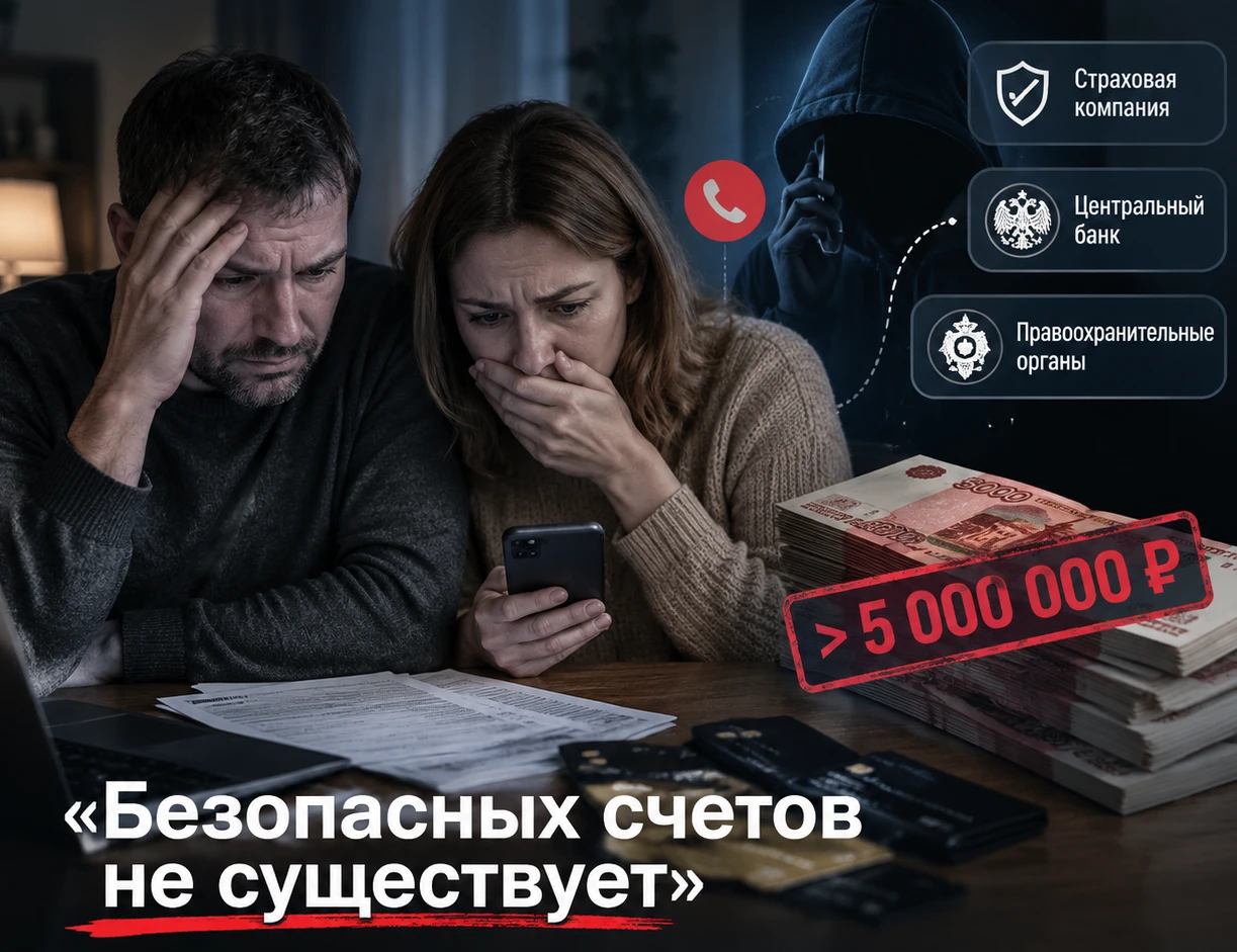 «Безопасных счетов не существует»: в Вологде пара потеряла более 5 миллионов рублей
